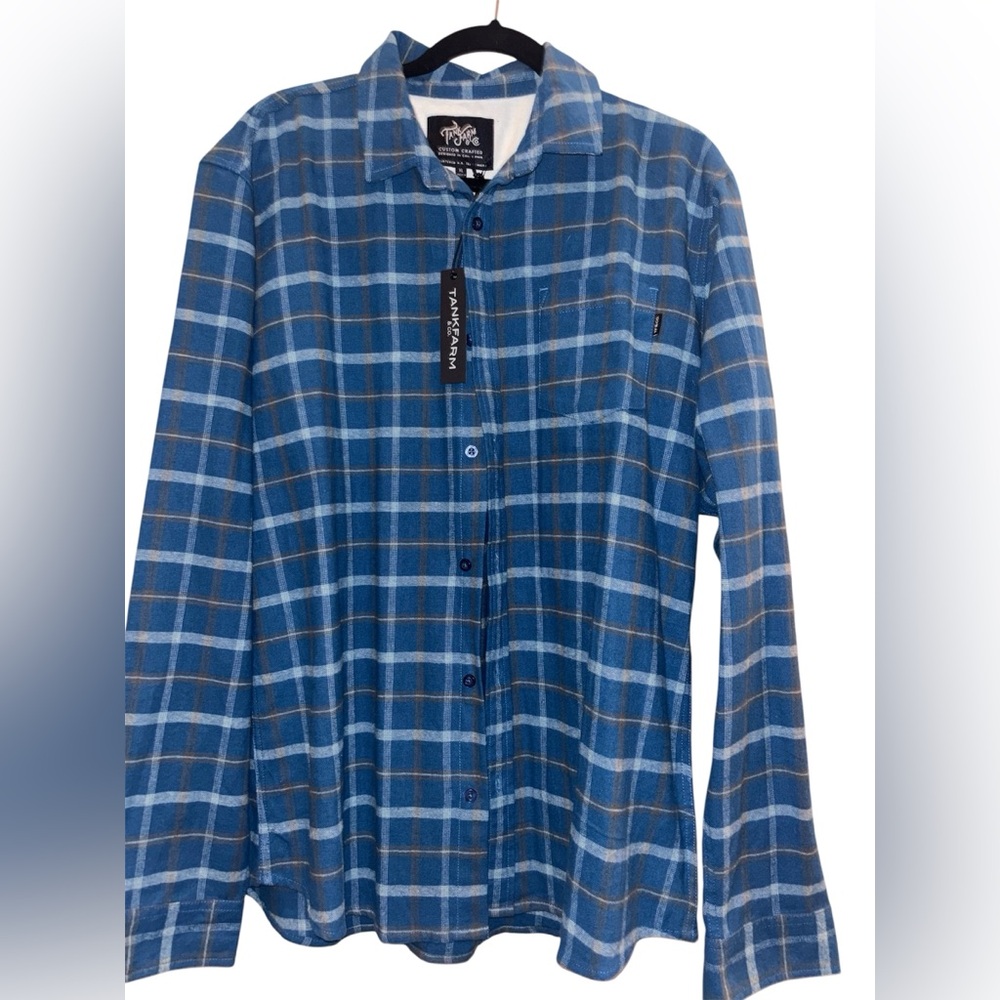 Wrangler Blue Casual Button Down Shirt